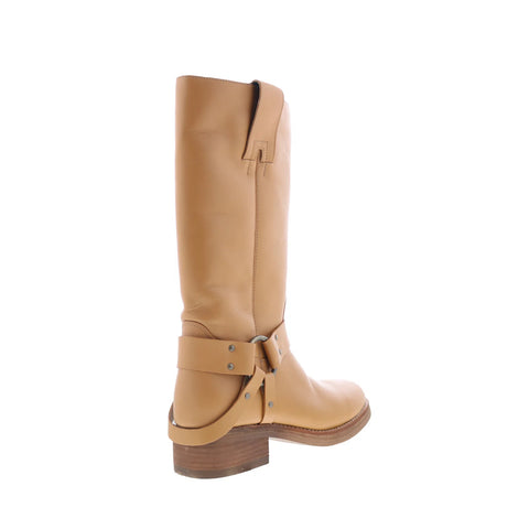 Dingo Rip Harness DI-2307 Mens Brown Leather Slip On Casual Dress Boots