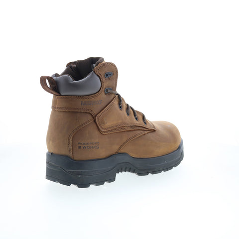 Rockport Works Steel Toe Brown RK6631 Mens Brown Wide Work & Safety Boots