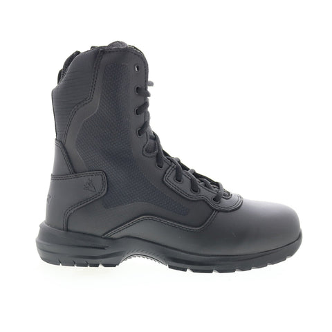 Rocky Cadet 8" Side Zip RKD0102 Mens Black Wide Leather Tactical Boots
