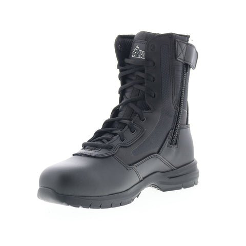 Rocky Cadet 8" Side Zip RKD0102 Mens Black Wide Leather Tactical Boots