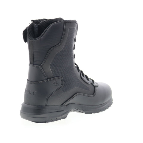 Rocky Cadet 8" Side Zip RKD0102 Mens Black Wide Leather Tactical Boots