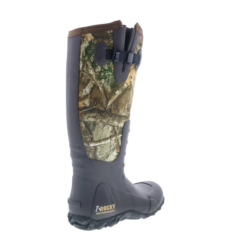 Rocky Core Rubber RKS0435SI Mens Black Synthetic Slip On Hunting Boots