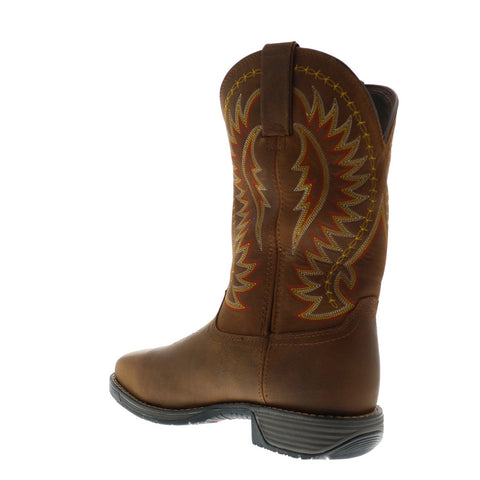 Rocky Rugged Trail Steel Toe Waterproof RKW0369 Mens Brown Wide Western Boots
