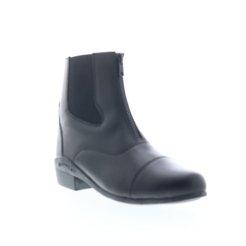 Jama Old West RL9010Z Womens Black Leather Zipper Equestrian Boots