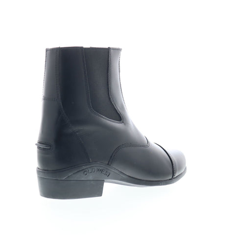 Jama Old West RL9010Z Womens Black Leather Zipper Equestrian Boots