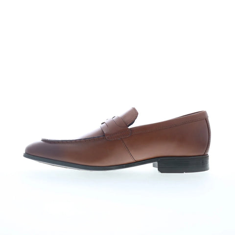Rockport Carlo RMCARLO Mens Brown Wide Loafers & Slip Ons Casual Shoes