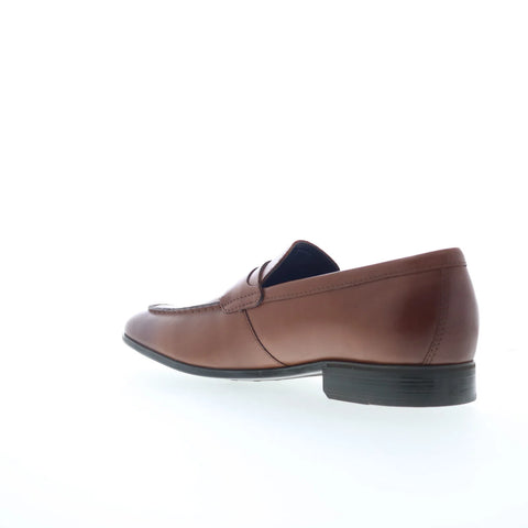 Rockport Carlo RMCARLO Mens Brown Wide Loafers & Slip Ons Casual Shoes