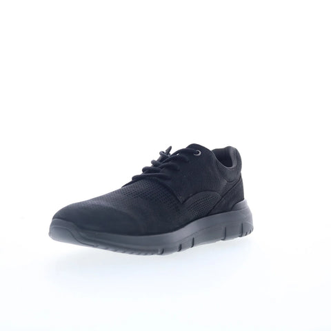Rockport Jaimie RMJAMIE Mens Black Leather Wide Lifestyle Sneakers Shoes