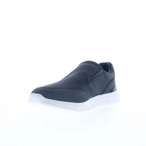 Rockport Jaimin RMJAMIE Mens Blue Wide Leather Lifestyle Sneakers Shoes