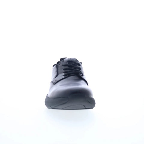 Rockport Jonston RMJONSTON Mens Black Wide Leather Lifestyle Sneakers Shoes