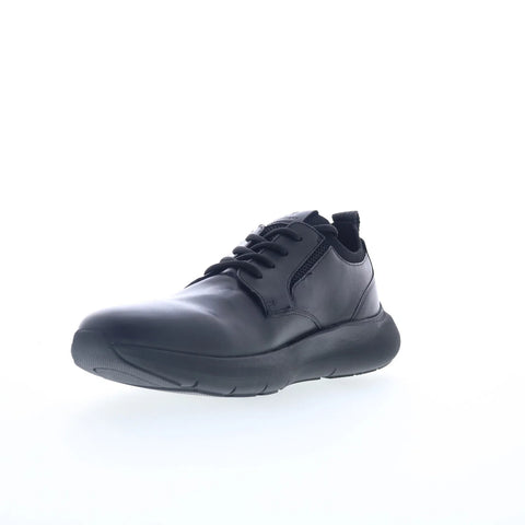 Rockport Jonston RMJONSTON Mens Black Wide Leather Lifestyle Sneakers Shoes