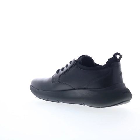 Rockport Jonston RMJONSTON Mens Black Wide Leather Lifestyle Sneakers Shoes