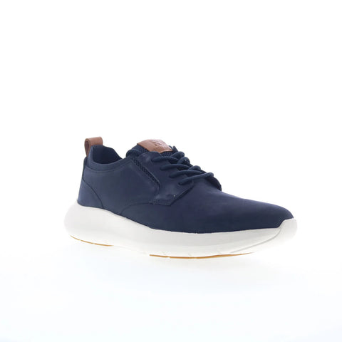 Rockport Jonston RMJONSTON Mens Blue Nubuck Wide Lifestyle Sneakers Shoes
