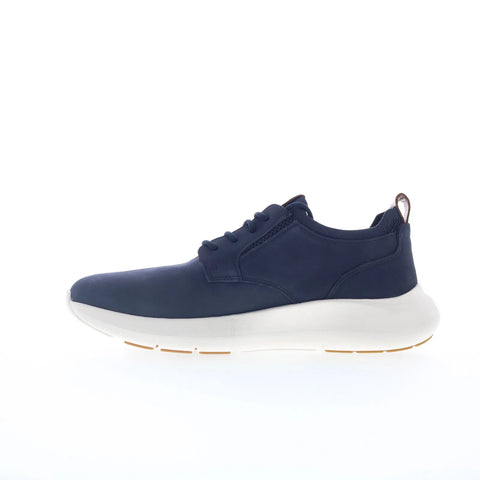 Rockport Jonston RMJONSTON Mens Blue Nubuck Wide Lifestyle Sneakers Shoes
