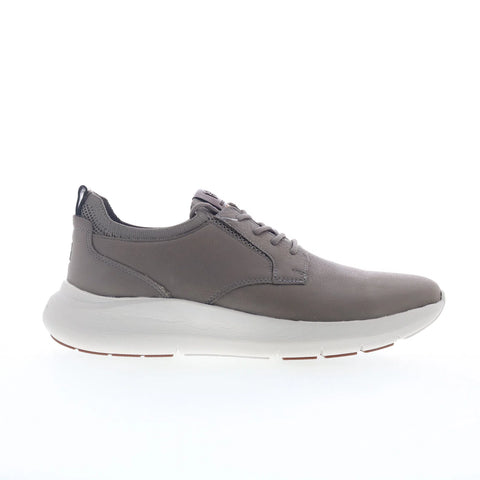 Rockport Jonston RMJONSTON Mens Gray Wide Leather Lifestyle Sneakers Shoes