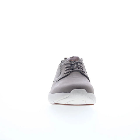 Rockport Jonston RMJONSTON Mens Gray Wide Leather Lifestyle Sneakers Shoes