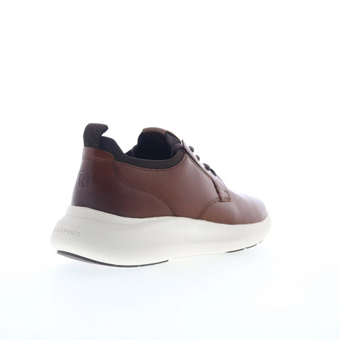 Rockport Jonston RMJONSTON Mens Brown Wide Leather Lifestyle Sneakers Shoes