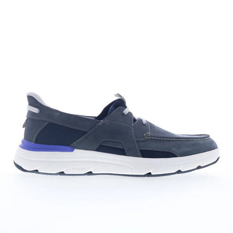 Rockport Seadon RMSEADON Mens Blue Nubuck Wide Lifestyle Sneakers Shoes