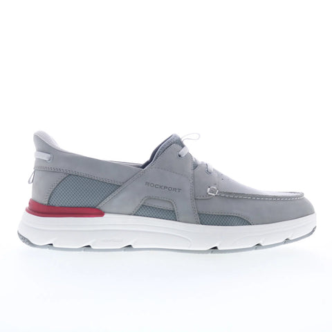 Rockport Seadon RMSEADON Mens Gray Wide Nubuck Lifestyle Sneakers Shoes