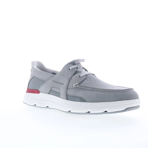 Rockport Seadon RMSEADON Mens Gray Wide Nubuck Lifestyle Sneakers Shoes