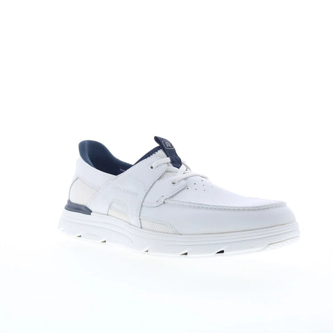 Rockport Seadon RMSEADON Mens White Wide Leather Lifestyle Sneakers Shoes