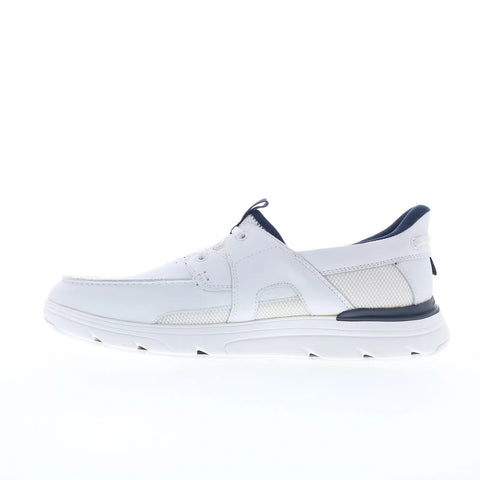 Rockport Seadon RMSEADON Mens White Wide Leather Lifestyle Sneakers Shoes
