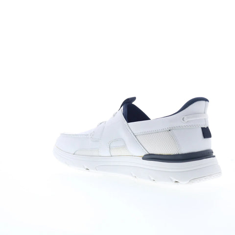 Rockport Seadon RMSEADON Mens White Wide Leather Lifestyle Sneakers Shoes