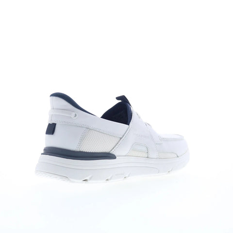 Rockport Seadon RMSEADON Mens White Wide Leather Lifestyle Sneakers Shoes