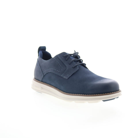 Rockport RM Canton Mens Blue Leather Oxfords & Lace Ups Plain Toe Shoes