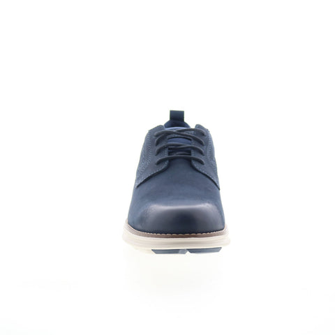 Rockport RM Canton Mens Blue Wide Leather Oxfords & Lace Ups Plain Toe Shoes