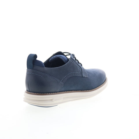 Rockport RM Canton Mens Blue Wide Leather Oxfords & Lace Ups Plain Toe Shoes