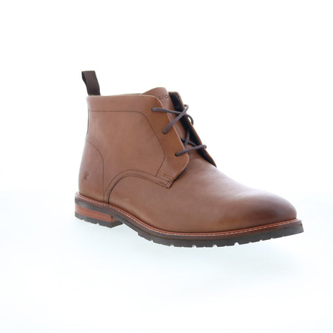 Rockport Caspe Mens Brown Leather Lace Up Chukkas Boots