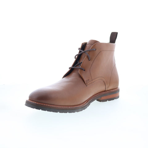 Rockport Caspe Mens Brown Leather Lace Up Chukkas Boots