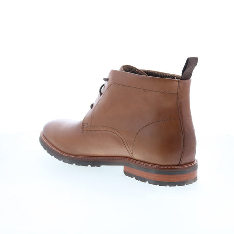 Rockport Caspe Mens Brown Leather Lace Up Chukkas Boots