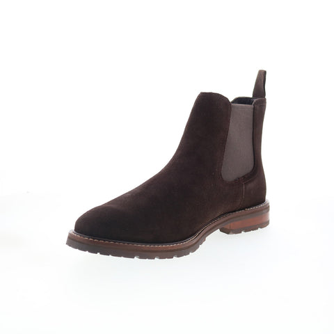 Rockport Cassius RMCASSIUS Mens Brown Suede Slip On Chelsea Boots