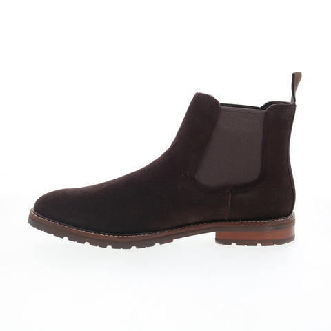Rockport Cassius RMCASSIUS Mens Brown Suede Slip On Chelsea Boots