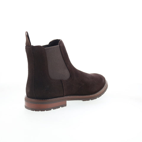 Rockport Cassius RMCASSIUS Mens Brown Suede Slip On Chelsea Boots