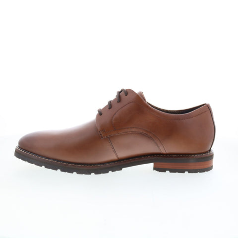 Rockport Cedric Mens Brown Leather Oxfords & Lace Ups Plain Toe Shoes