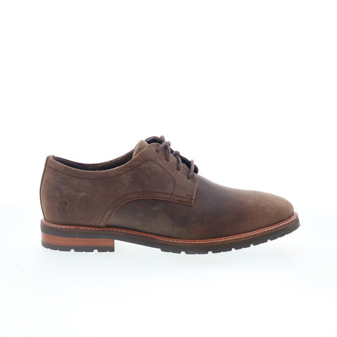 Rockport Cedric Mens Brown Wide Leather Oxfords & Lace Ups Plain Toe Shoes