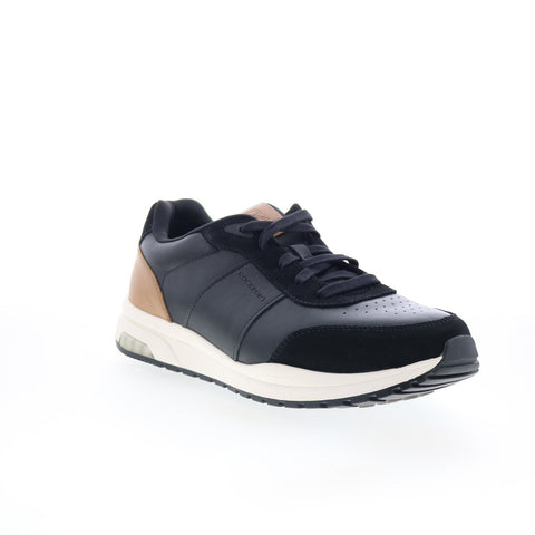 Rockport DMX Baker RMDMXBAKER Mens Black Leather Lifestyle Sneakers Shoes