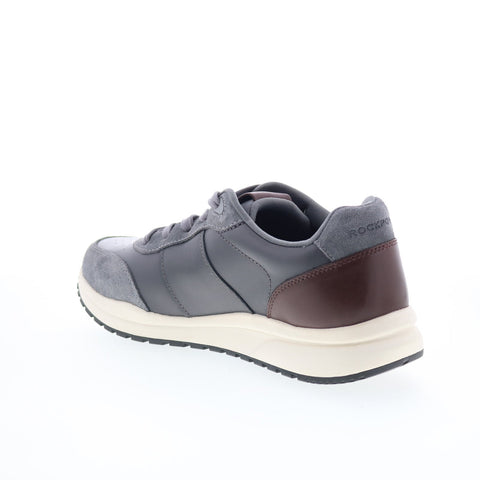 Rockport DMX Baker RMDMXBAKER Mens Gray Leather Lifestyle Sneakers Shoes