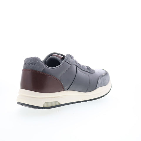 Rockport DMX Baker RMDMXBAKER Mens Gray Leather Lifestyle Sneakers Shoes