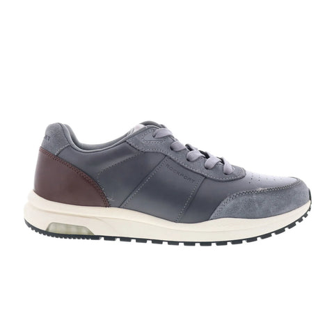 Rockport DMX Baker RMDMXBAKER Mens Gray Leather Lifestyle Sneakers Shoes