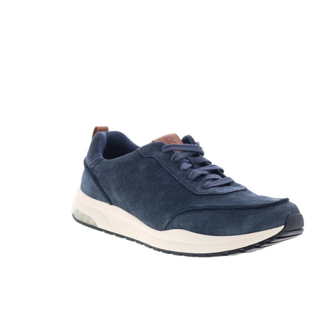 Rockport DMX Bowen 2 Mens Blue Wide Suede Lace Up Lifestyle Sneakers Shoes