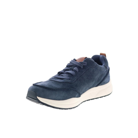 Rockport DMX Bowen 2 Mens Blue Wide Suede Lace Up Lifestyle Sneakers Shoes
