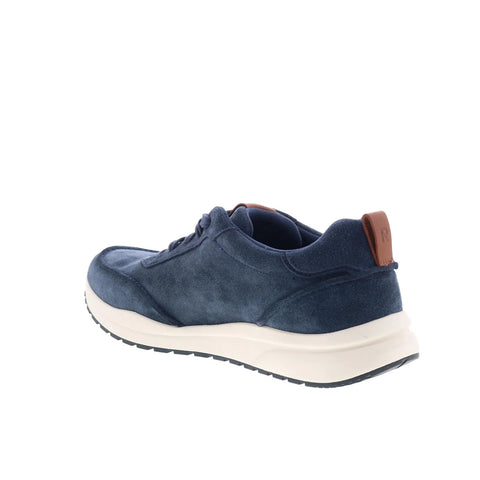 Rockport DMX Bowen 2 Mens Blue Wide Suede Lace Up Lifestyle Sneakers Shoes