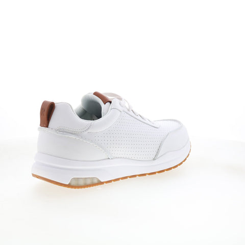 Rockport DMX Bowen RMDMXBOWEN Mens White Leather Lifestyle Sneakers Shoes