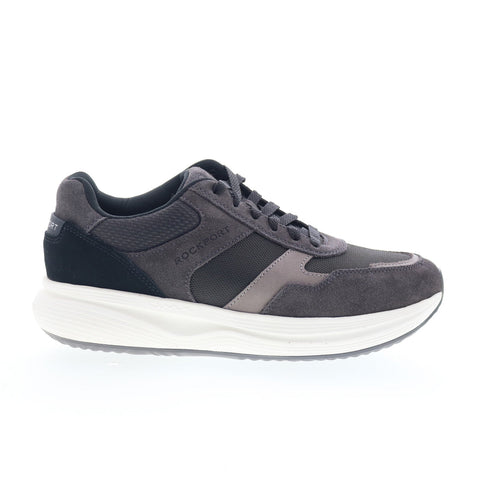 Rockport DMX Corvin RMDMXCORVIN Mens Gray Suede Lifestyle Sneakers Shoes