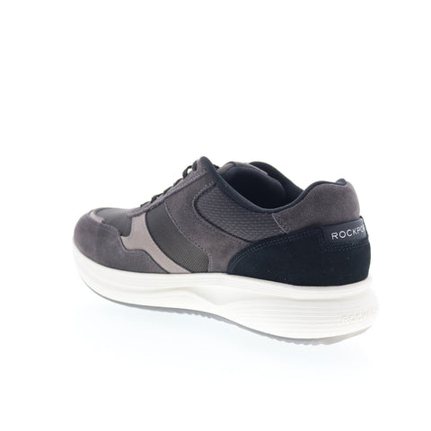 Rockport DMX Corvin RMDMXCORVIN Mens Gray Suede Lifestyle Sneakers Shoes