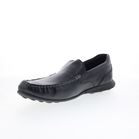 Rockport DMX Dudley RMDMXDUDLEY Mens Black Loafers & Slip Ons Casual Shoes